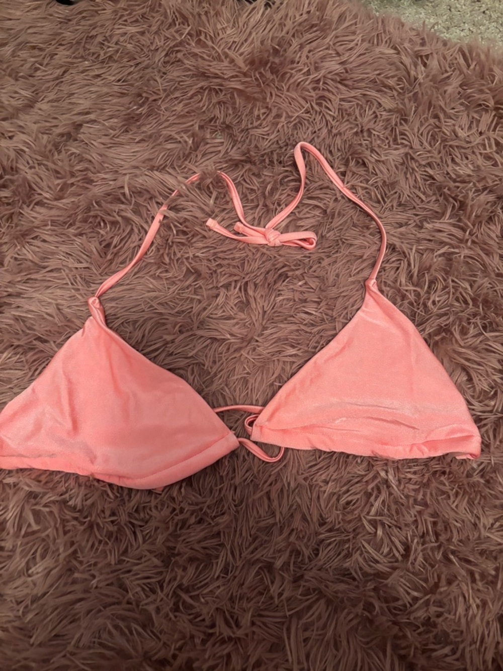 SHEIN Coral Pink Bikini Top